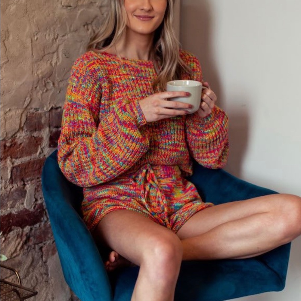 Two piece knit set